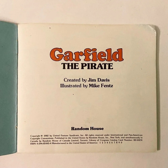 Vintage 80s Random House Books The Fake Smurf Garfield In Space The Pirate Books - Picture 15 of 16